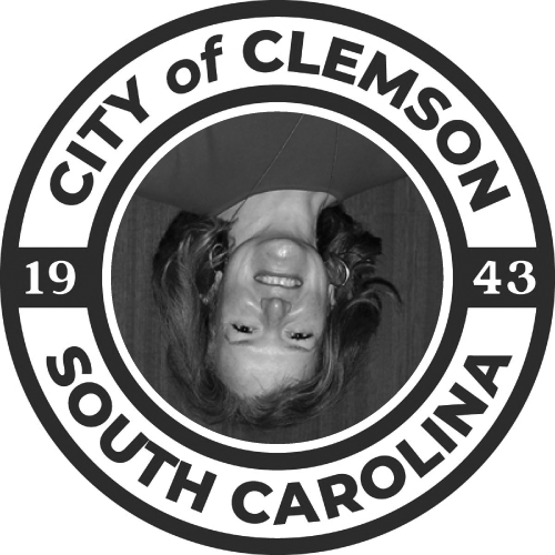 city of clemson seal with upside down version photo of catherine watt